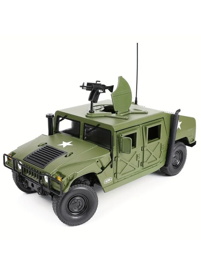 Metal 1 18 Scale Die Cast Alloy Military Tactical Vehicle Model Heavy Duty Off Road - Image 1
